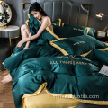 Thiết kế thêu mới nhất Bộ đồ giường Twin Purple Sheets